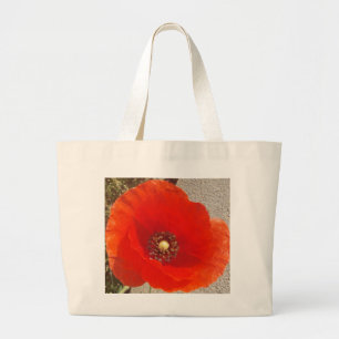 Bolsa Tote Grande Única papoila