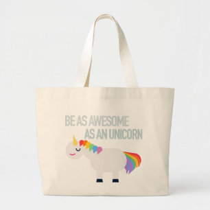 Bolsa Tote Grande Unicorm impressionante
