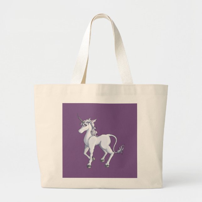Bolsa Tote Grande Unicórnio (Frente)