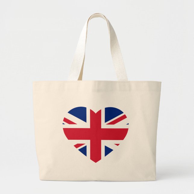 Bolsa Tote Grande Union Jack Heartflag jtcnt (Frente)