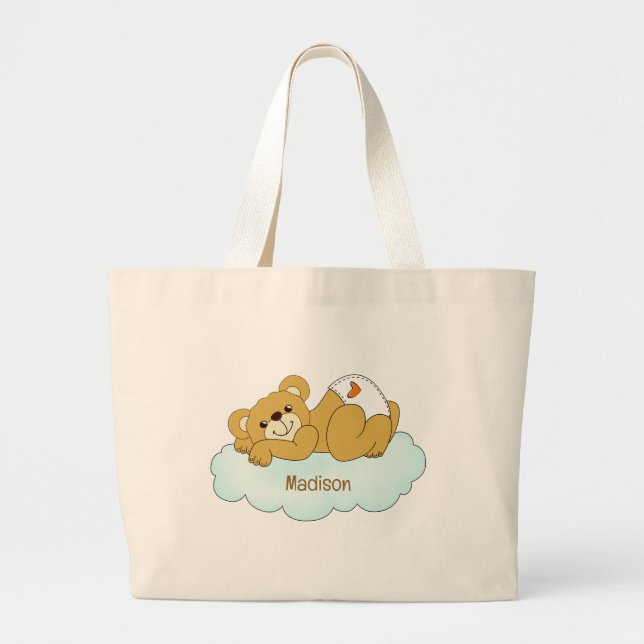 Bolsa Tote Grande Ursinho do Bear Bear Name (Frente)