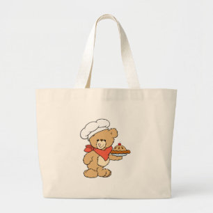 Bolsa Tote Grande Urso-Criador de Chef Bonito