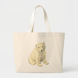 Bolsa Tote Grande Urso Polar do fofinho