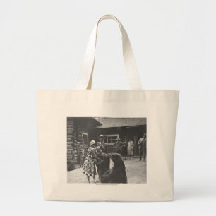 Bolsa Tote Grande Ursos de alimentação da mulher