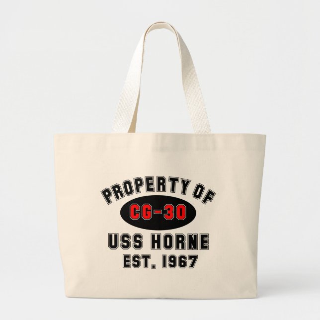 Bolsa Tote Grande USS Horne (Frente)