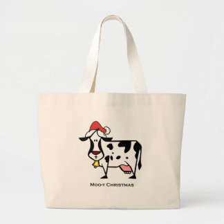 Bolsa Tote Grande Vaca bonito do Natal