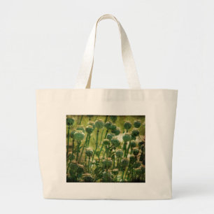 Bolsa Tote Grande Vagens da semente de flor da papoila