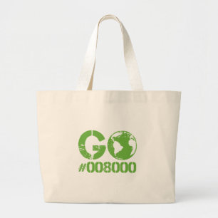 Bolsa Tote Grande Vai o RGB verde CMKY