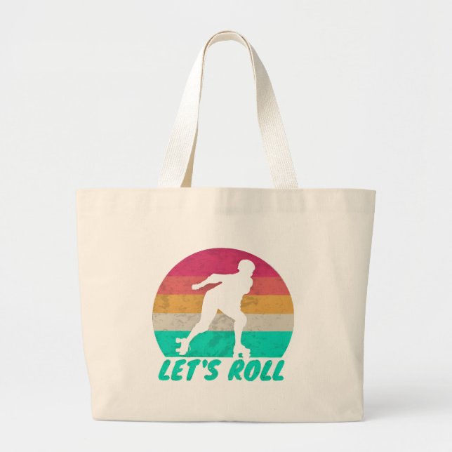 Bolsa Tote Grande Vamos Rolar Garotas (Frente)