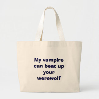 Bolsa Tote Grande vampiro contra werewolfs