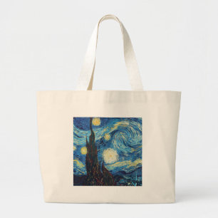 Bolsa Tote Grande Van Gogh Starry Night Classism Arte