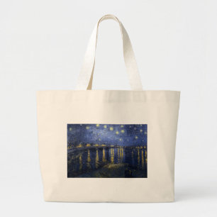 Bolsa Tote Grande Van Gogh Starry Night Over the Rhone