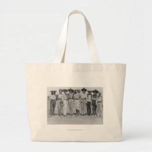 Bolsa Tote Grande Vaqueiras nos dias da fronteira de Cheyenne, 1929.