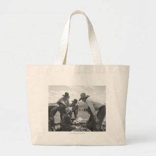 Bolsa Tote Grande Vaqueiros que olham um compartimento