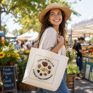 Bolsa Tote Grande Variedade é o Tempero da Vida Arte Inspirador