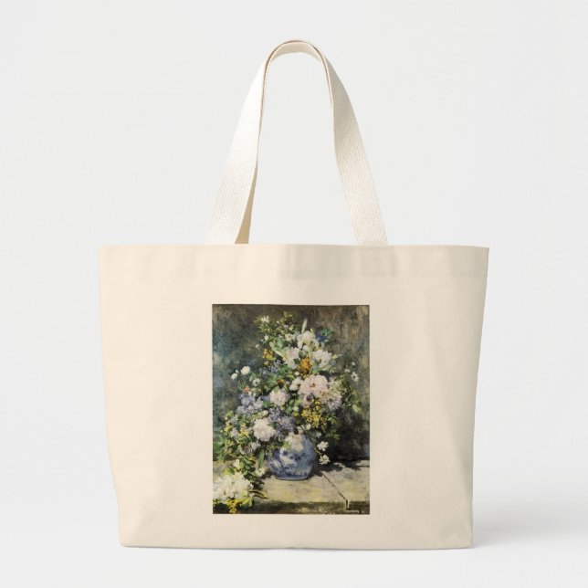 Bolsa Tote Grande Vase das Flores (Frente)