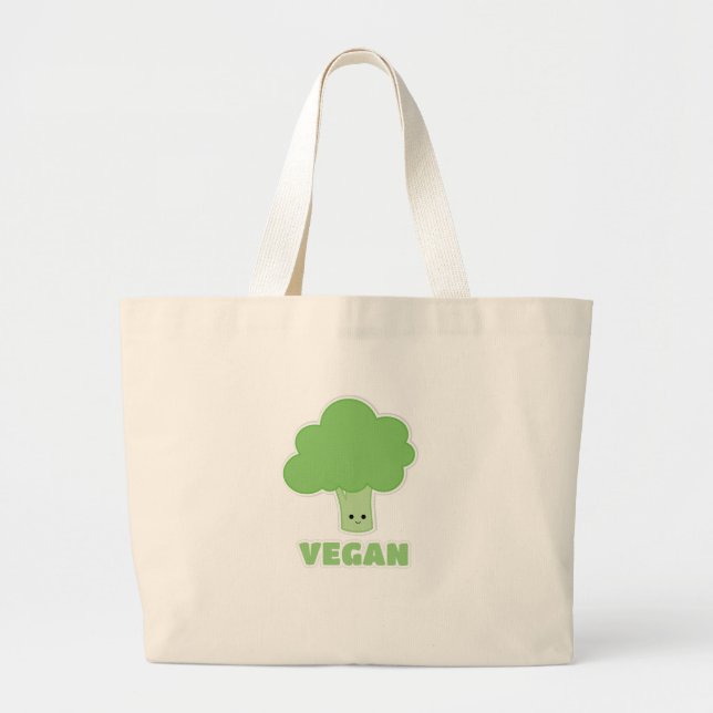 Bolsa Tote Grande Vegan Broccoli (Frente)