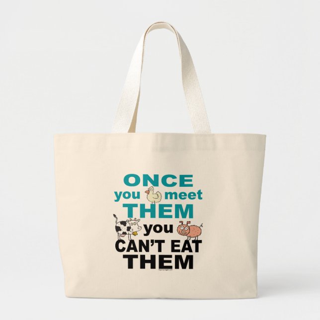 Bolsa Tote Grande Vegan Tote Bag (Frente)
