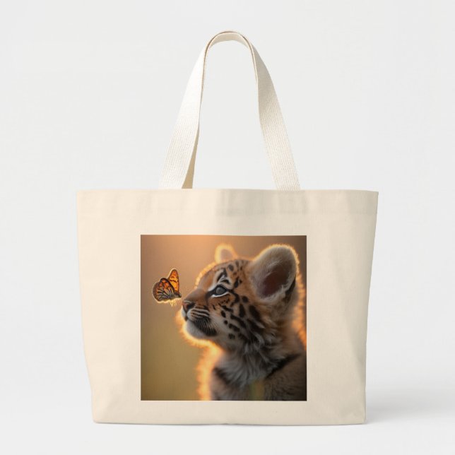 Bolsa Tote Grande "Vender seu primeiro produto (Frente)