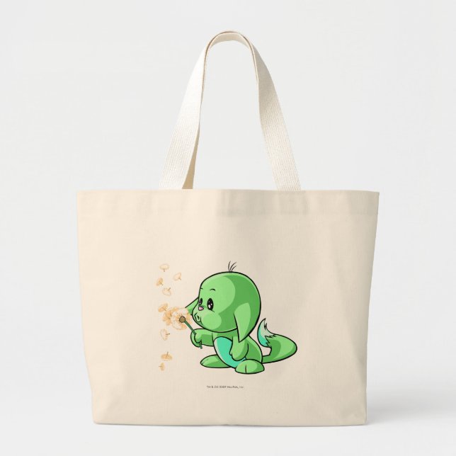 Bolsa Tote Grande Verde de Kacheek (Frente)