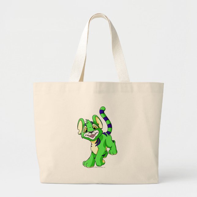 Bolsa Tote Grande Verde de Kougra (Frente)