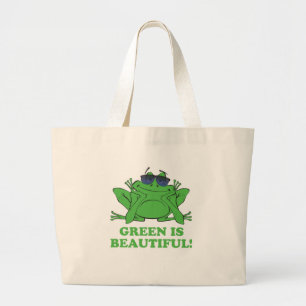 Bolsa Tote Grande Verde é Bonito
