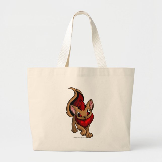 Bolsa Tote Grande Vermelho de Xweetok (Frente)