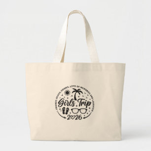 Bolsa Tote Grande Viagem de Meninas 2026 Férias Tropicais