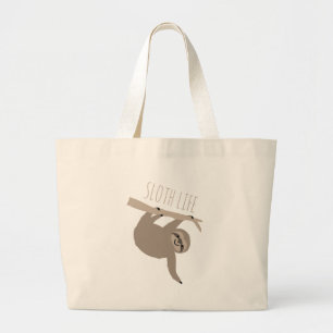 Bolsa Tote Grande Vida da preguiça