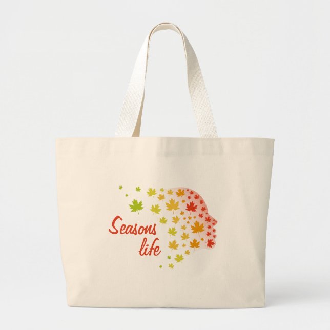 Bolsa Tote Grande Vida de las estaciones (Frente)