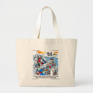 Bolsa Tote Grande Vida Selvagem & Política no Alasca Camisetas e Pre