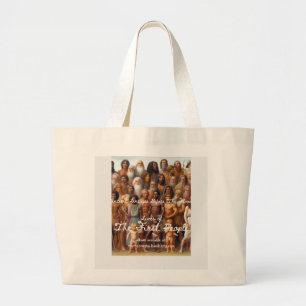 Bolsa Tote Grande Vidas da Primeira Pessoas Mug