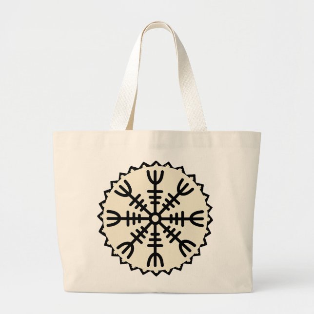 Bolsa Tote Grande Viking Helm of Awe (Frente)