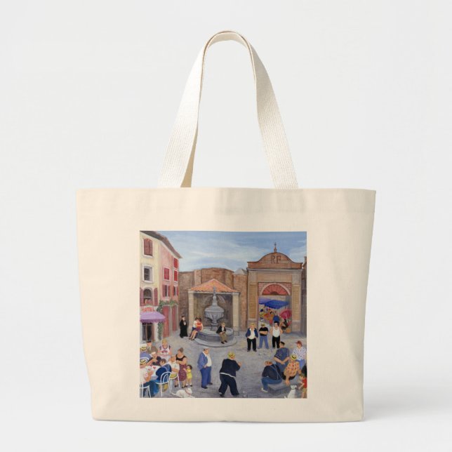 Bolsa Tote Grande Vila em Provence (Frente)