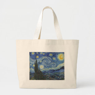 Bolsa Tote Grande Vincent van Gogh   A Noite Estrelada, junho de 188
