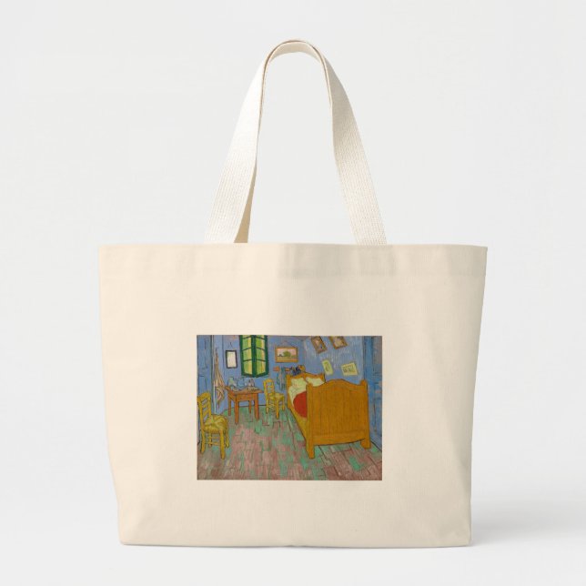 Bolsa Tote Grande Vincent Van Gogh Bedroom Painting (Frente)