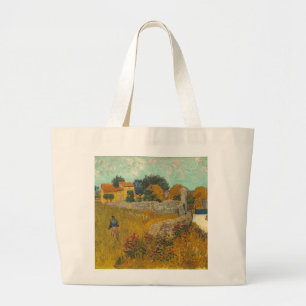 Bolsa Tote Grande Vincent van Gogh Farmhouse in Provence, 1888