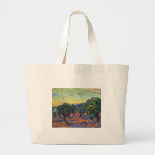 Bolsa Tote Grande Vincent Van Gogh Oliveiras Impressionismo Arte