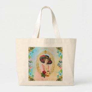 Bolsa Tote Grande Vintage French Tote Bag