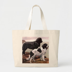 Bolsa Tote Grande vintage pintou o saco de tote de terras novas fund