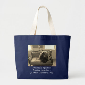 Bolsa Tote Grande Vintage - sacola de viagem do tempo