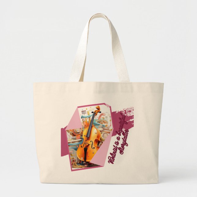 Bolsa Tote Grande Violino (Frente)