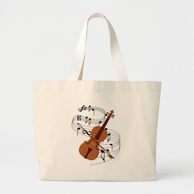 Bolsa Tote Grande Violino (Frente)
