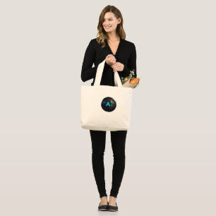 Bolsa Tote Grande "Visão inovadora da IA"
