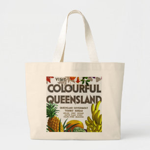 Bolsa Tote Grande Visita Queensland colorido