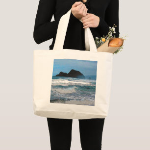 Bolsa Tote Grande Vista da costa do Havaí