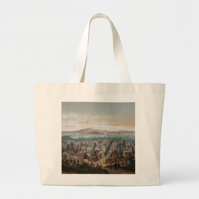 Bolsa Tote Grande Vista de 1860) sacolas de San Francisco ( (Frente)