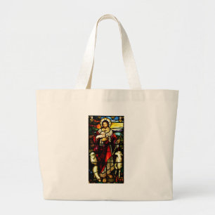 Bolsa Tote Grande Vitral de Jesus o bom pastor