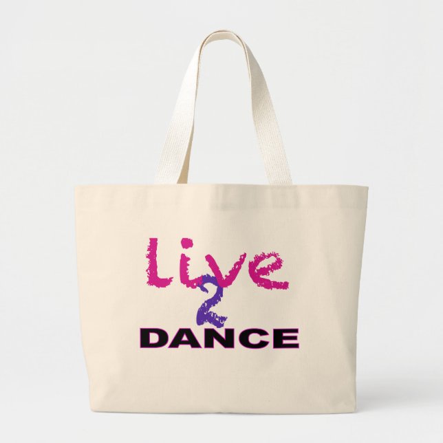 Bolsa Tote Grande Vive a dança 2 (Frente)