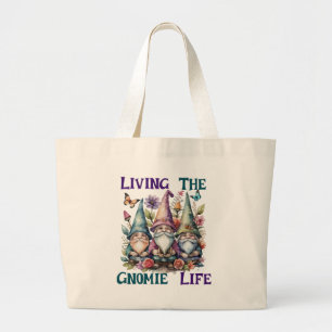 Bolsa Tote Grande Vivendo a Vida de Gnomo